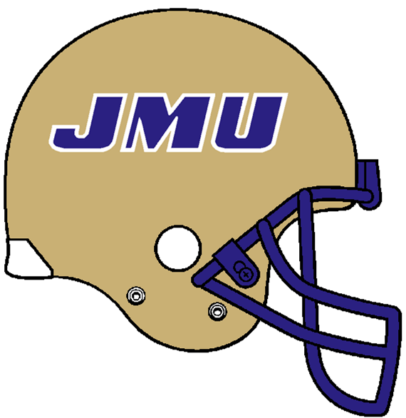 James Madison Dukes 1986-2012 Helmet iron on paper